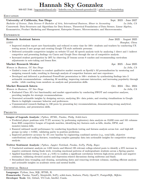 Resume Preview